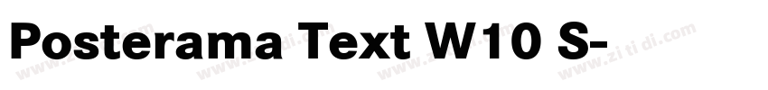 Posterama Text W10 S字体转换